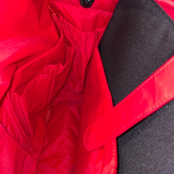 Bugaboo Diaper Bag RED Special Collection Leather Modern Crossbody White - Picture 11 of 15